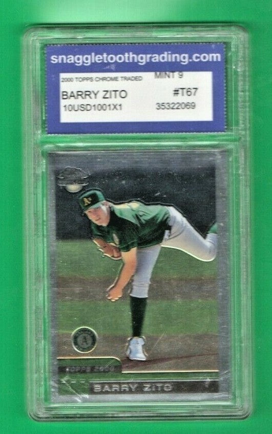 2000 Topps Chrome Traded Barry Zito Rookie  Grade 9 MINT  Oakland A's #T67 