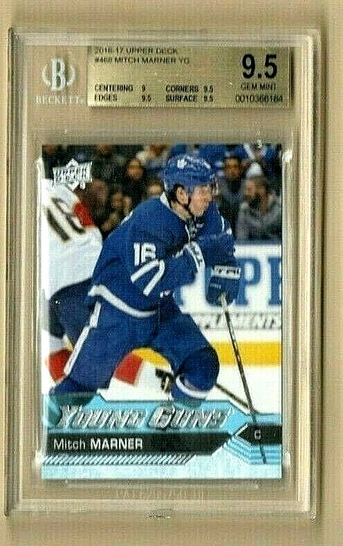 16-17 UPPER DECK SERIES 2 YOUNG GUNS ROOKIE #468 MITCH MARNER BGS 9.5 GEM-MT#12