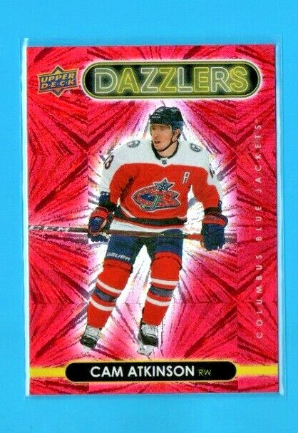 2021-22 Upper Deck Series 1 Red Dazzlers #DZ-15  Cam Atkinson  - Columbus