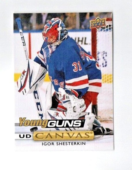 2019-20 Upper Deck Series 2 UD Canvas Young Guns #C214  IGOR SHESTERKIN  Rangers