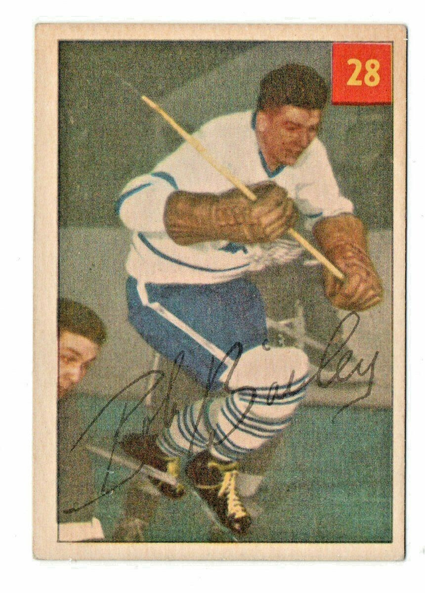  BOB BAILEY 1954-55 PARKHURST  #28 EX-EX+ Toronto Maple Leafs