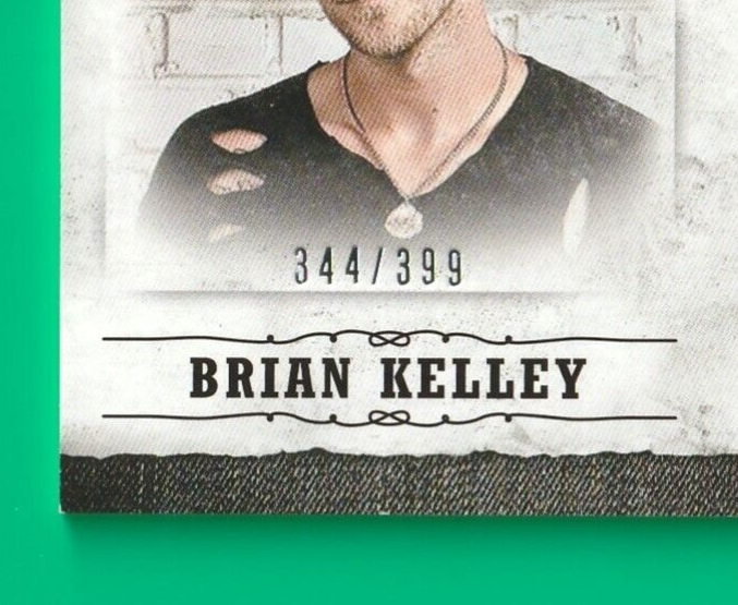 BRIAN KELLEY 2014 Panini Country Music  -  Musician Materials   Relic #D 344/399