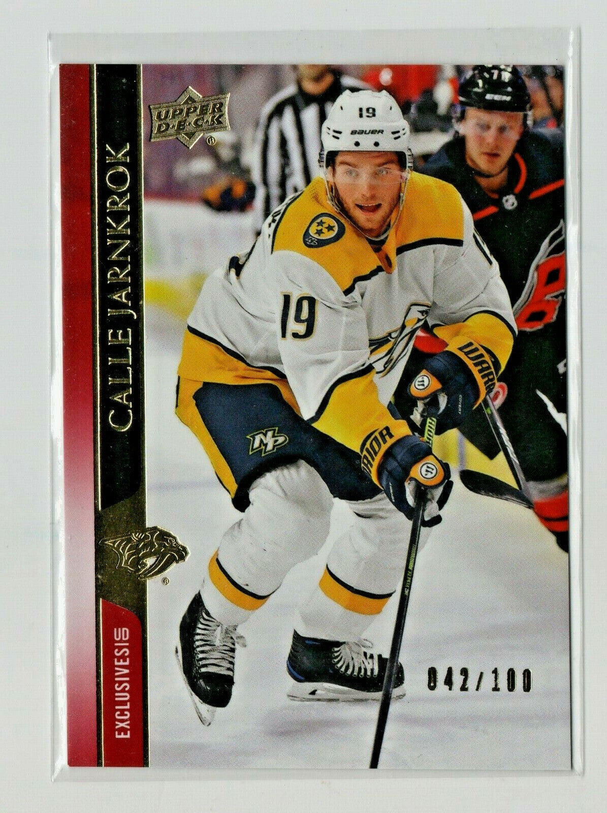 2020-21 UPPER DECK SERIES ONE CALLE JARNKROK UD EXCLUSIVES GOLD #042/100