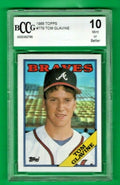 1988 Topps #779 Tom Glavine Rookie Card RC Braves HOF -  BccG 10 Mint or Better