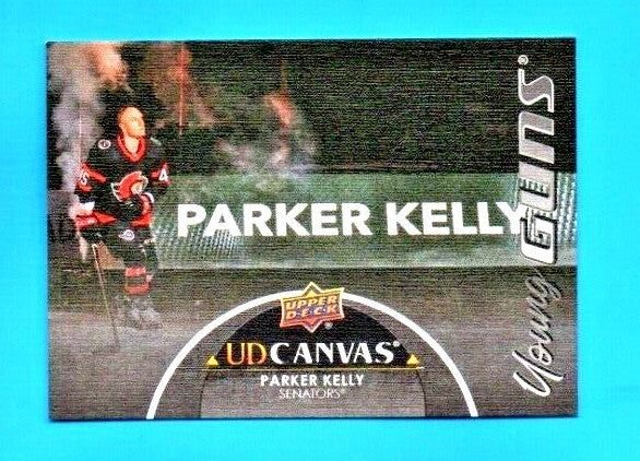 2021-22 Upper Deck Series 2 Young Guns Canvas Black Parker Kelly #C215  Senators