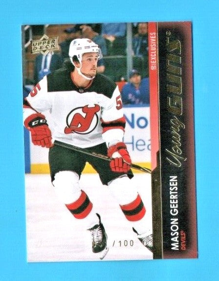 2021-22 Series 2  Exclusives Young Guns #470 Mason Geertsen  051/100 - Devils