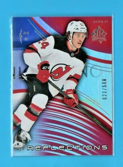 2020-21 Upper Deck Extended Reflections Red  -  Ty Smith  #27  Devils -  023/500
