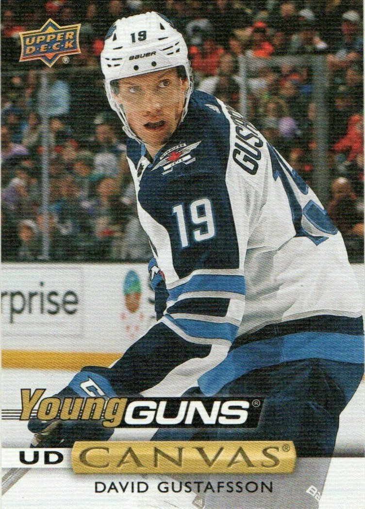 2019-20 UPPER DECK UD CANVAS YOUNG GUNS #C236 DAVID GUSTAFSSON RC Winnipeg Jets 