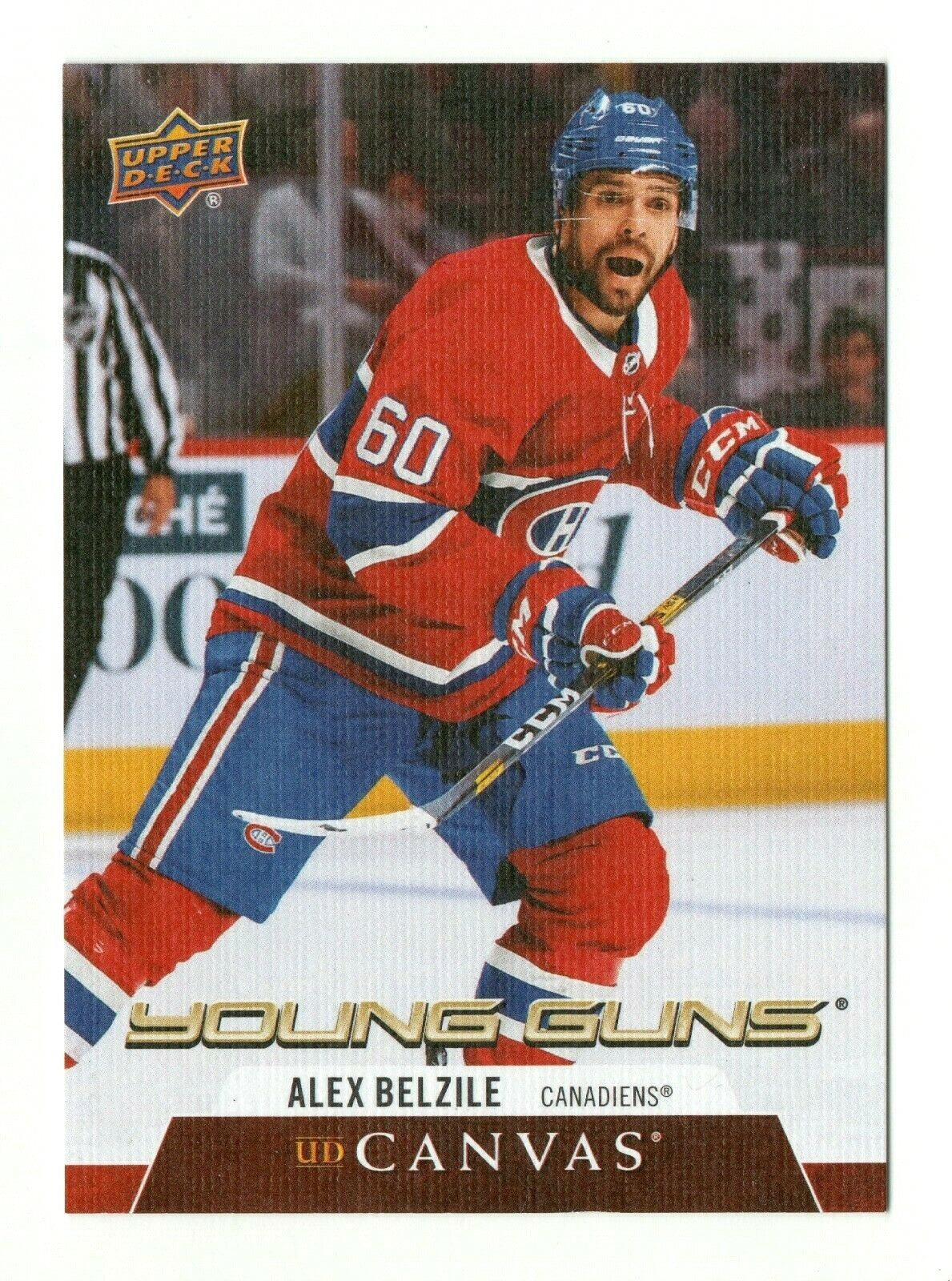 Alex Belzile 2020-21 Upper Deck Series 2 Young Guns C237 Canadiens CANVAS