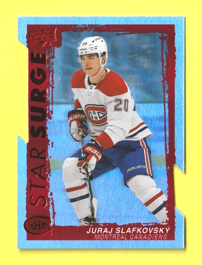Juraj  Slafkovsky  -   Star Surge *RED*  DIE-CUT  -  2023-24 Upper Deck Series 1