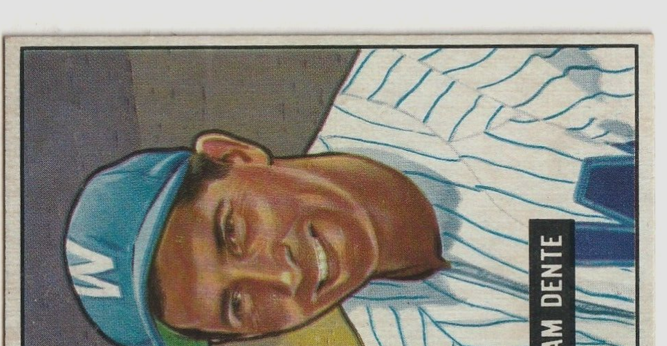 1951 Bowman  -  Sam Dente   -  Washington Senators  #133   EX-NRMT