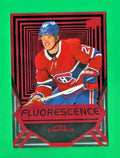 2021-22 UD Series 2 Hockey  COLE CAULFIELD Fluorescence RED   FL-50 Canadiens