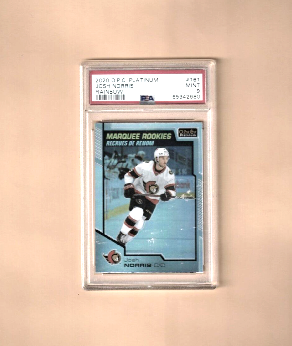 2020 O-Pee-Chee Platinum Rainbow  - Josh Norris  Senators ROOKIE #161 PSA 9 MINT