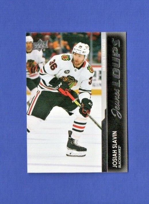 Josiah Slavin 21/22 Upper Deck Extended JEUNES LOUPS  #718 Chicago Blackhawks
