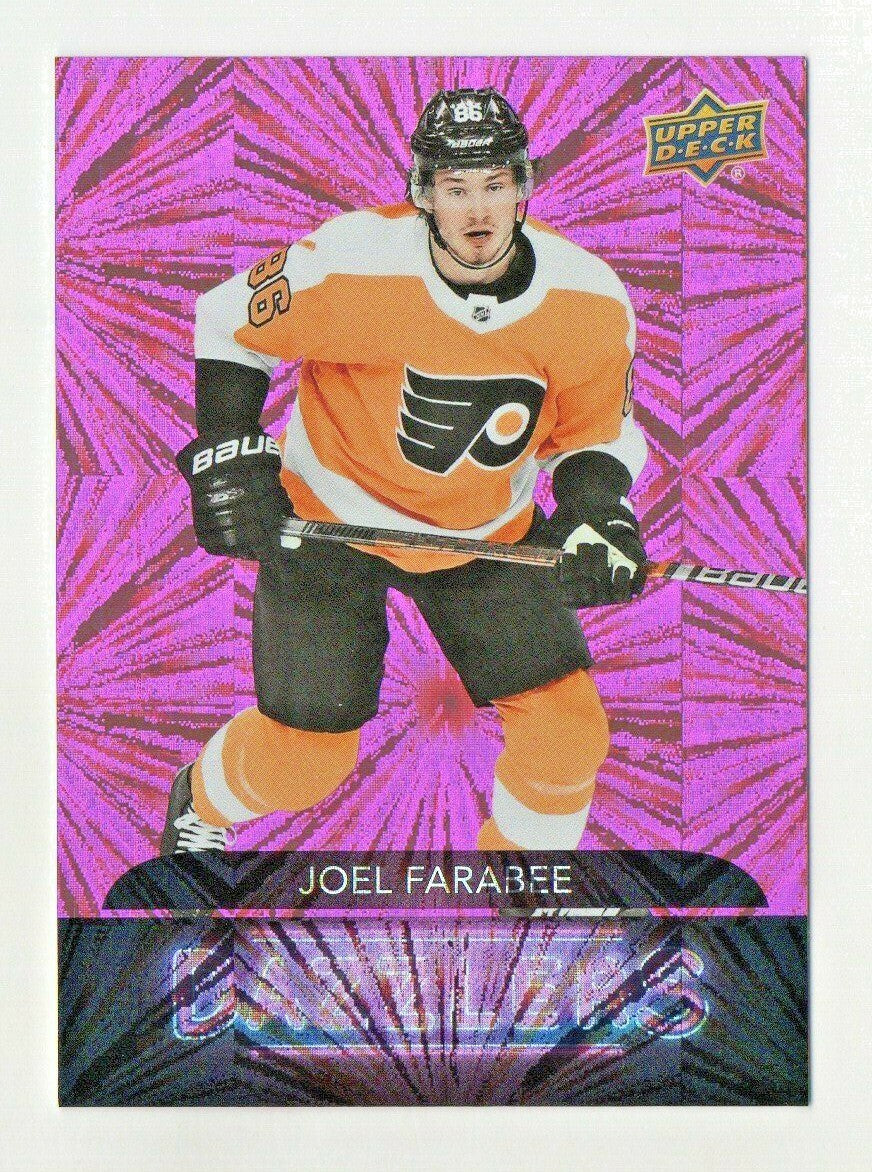 2020-21 U.D. Dazzlers Pink DZ-132 Joel Farabee - Philadelphia Flyers