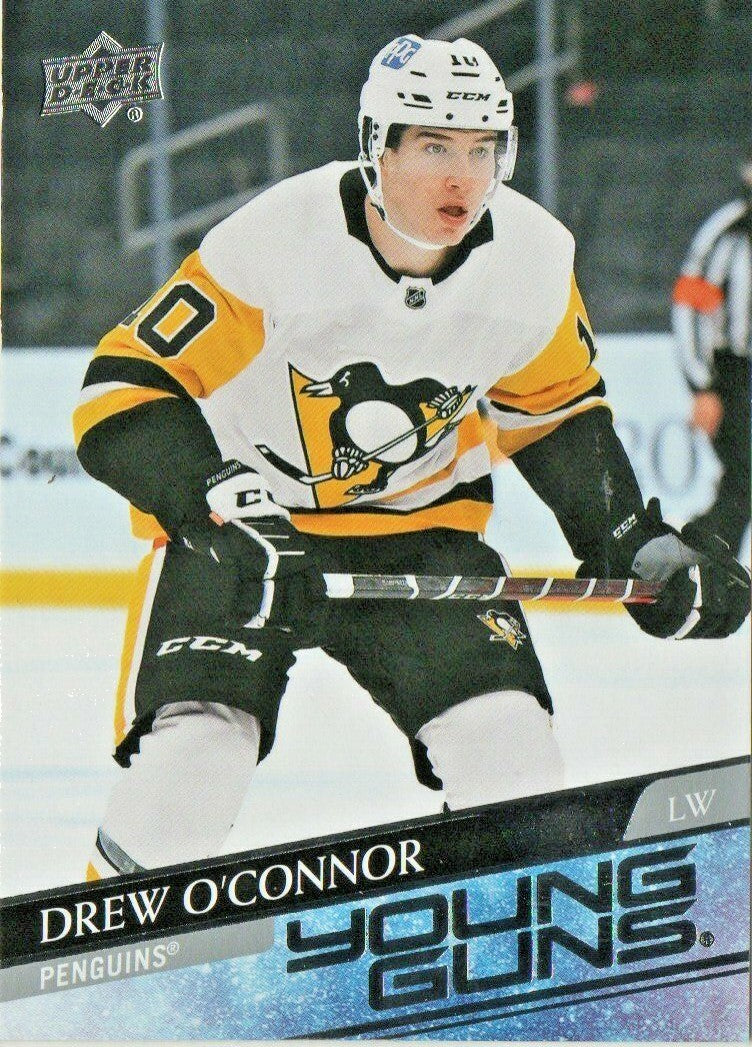 2020-21 Upper Deck #728 Drew O'Connor YG RC Penguins Young Guns Rookie  