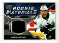 Maxim Letunov 2020-21 Upper Deck Series 2 Rookie Materials Jersey - Black