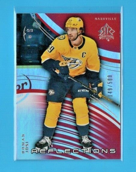 2020-21 UD EXTENDED Reflections Ruby #125 Roman Josi 149/500 Nashville Predators