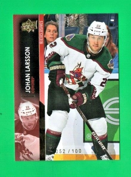 Johan Larsson 2021-22 Upper Deck Series 2 UD Exclusives #261 -  052/100  Coyotes