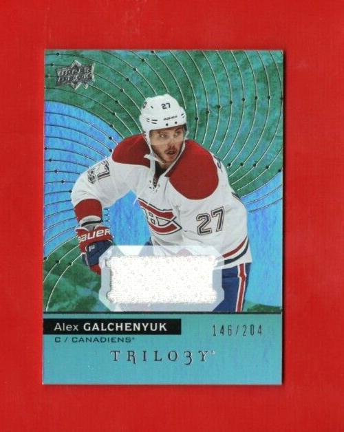 2017-18 Upper Deck UD Trilogy Jersey Relic #4 Alex Galchenyuk 146/204  Canadiens