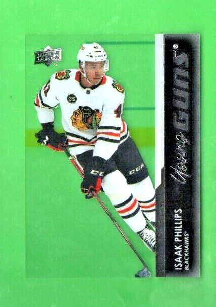 2021-22 Upper Deck Extended Isaak Phillips Clear Cut Young Guns RC #735 Chicago