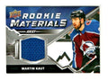 2020-21 UD Series 2 Rookie Materials Martin Kaut #RM-MK Colorado Avalanche- Blue