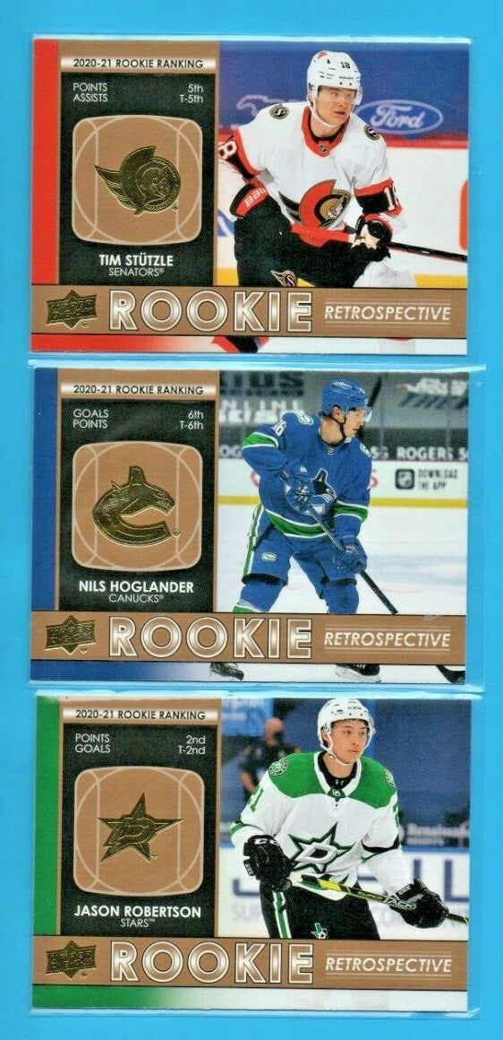 2021-22 Upper Deck Series 1 Rookie   - GOLD - ROOKIE  Retrospective  -   U-Pick