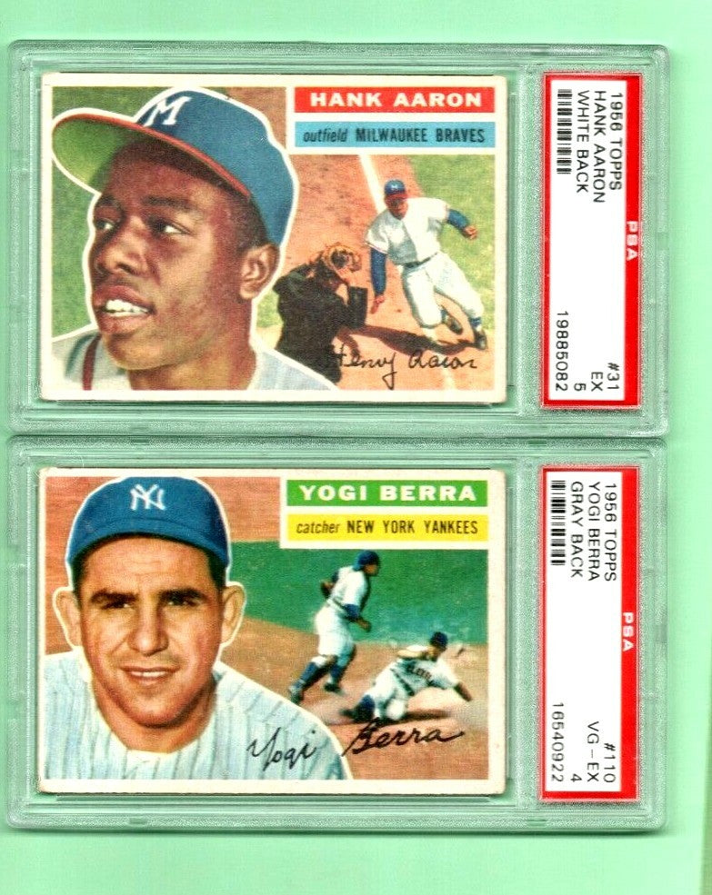 1956 TOPPS  -  Graded Baseball cards  --  U-PICK  -- Complete your set