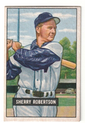 1951 Bowman  -  Sherry Robertson    -  Wasington Senators  #95   EX- EX+