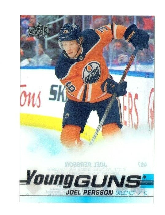 Joel Persson 2019-20 Upper Deck Series 2 YOUNG GUNS CLEAR CUT Rookie  -- OILERS 