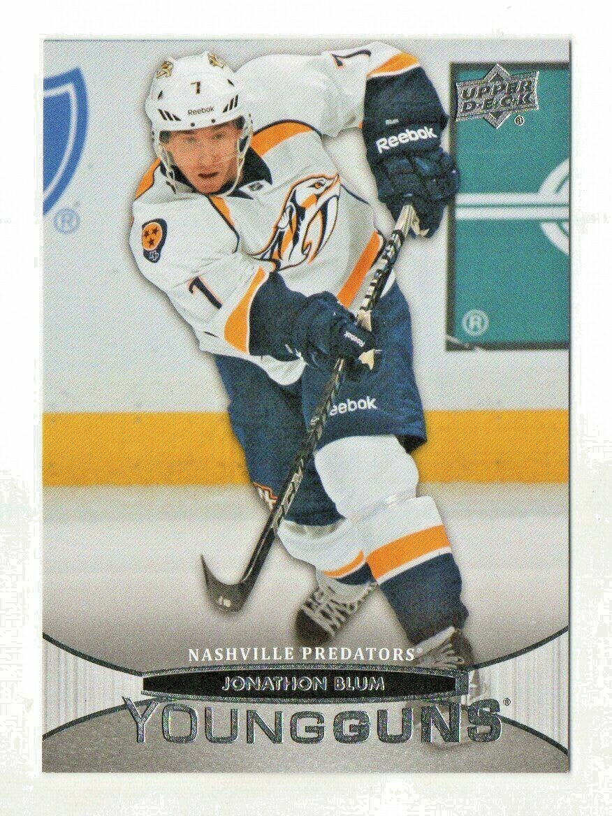 2011-12 Upper Deck Young Guns #223  - Jonathon Blum  #4 RC - Nashville Predators