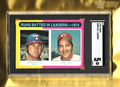 1975 Topps  -  Runs Batted in Leaders - 1974    Johnny Bench Jeff Burroughs #308