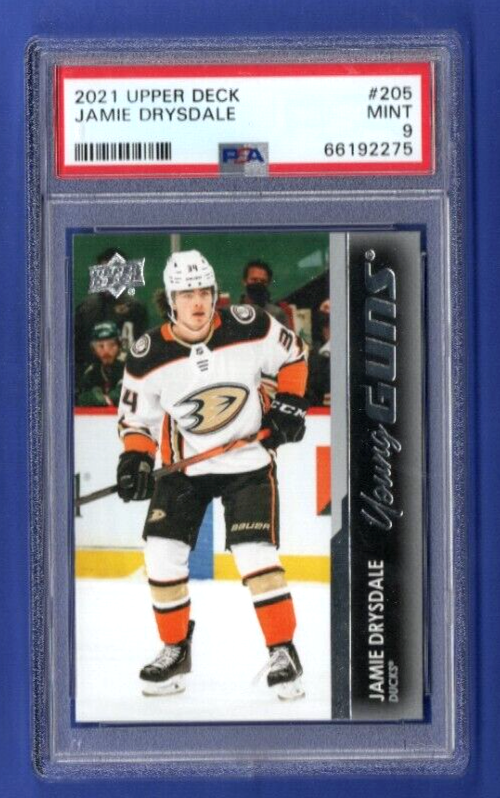 2021 Upper Deck 205 Jamie Drysdale YOUNG GUNS MINT PSA 9    ANAHEIM DUCKS ROOKIE