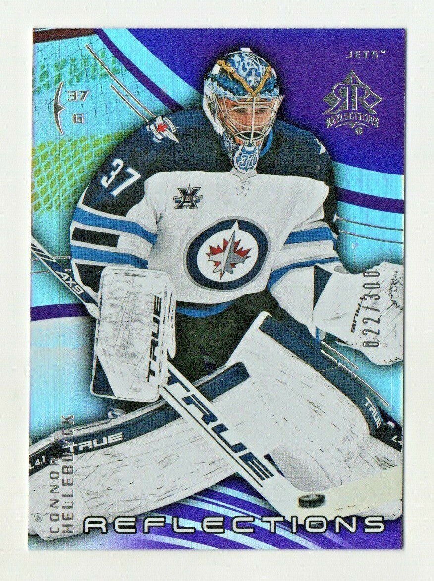 2020-21 Extended Series Reflections Purple022/300 Connor Hellebuyck #50 Winnipeg