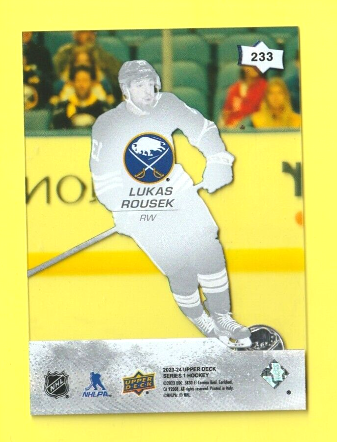 Arnaud Durandeau  2023-24 Upper Deck Young Guns -  Clear Cut  -  SP RC Card #204