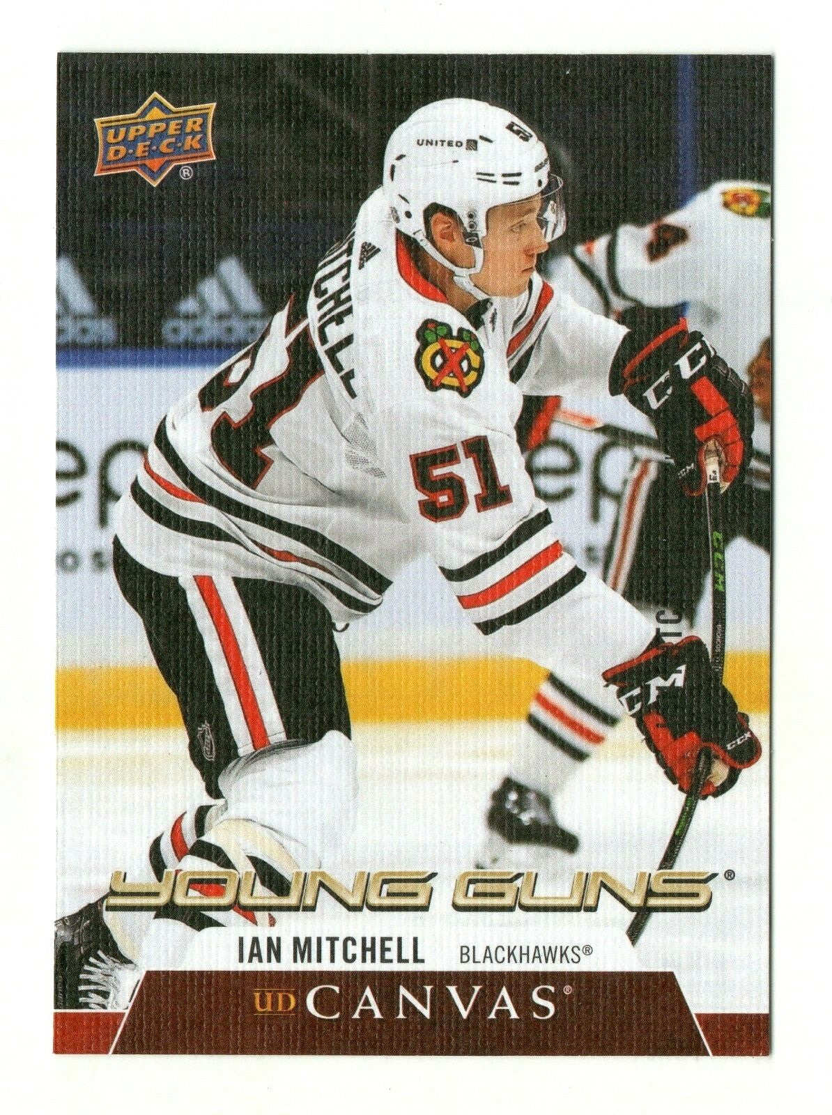  IAN MITCHELL -2020/21 UD SERIES 2 HOCKEY -YOUNG GUNS CANVAS - BLACKHAWKS C230