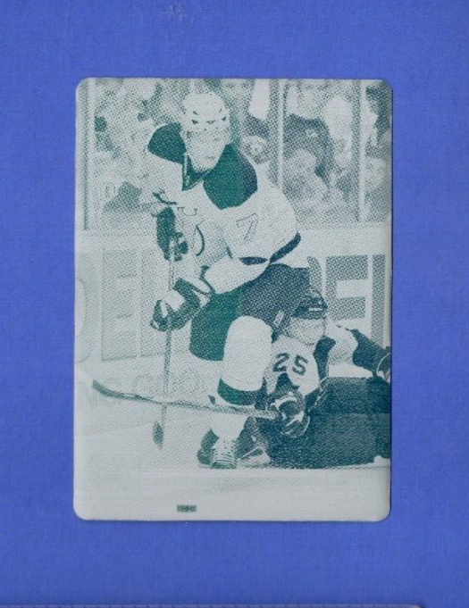 2008-09 Upper Deck Paul Martin  1/1 Cyan  Printing Plate SSP  1 of 1  New Jersey