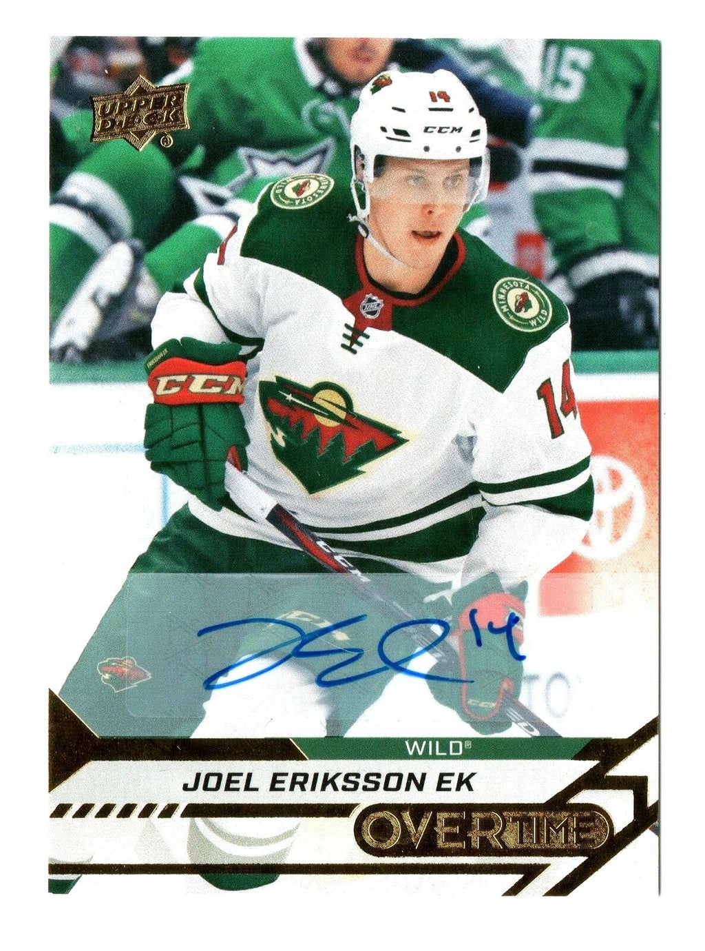 2020-21 Upper Deck Overtime Gold Auto  JOEL ERIKSSON  #24 Minnesota Wild