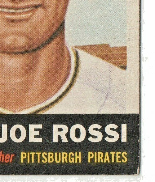 1953 TOPPS # 74 JOE ROSSI  --  PITTSBURGH PIRATES  Catcher  --  VG-EX 