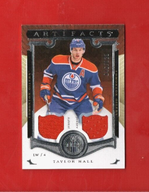 2015-16 Upper Deck Artifacts Taylor Hall Jersey Card #125  -  046/125   Edmonton
