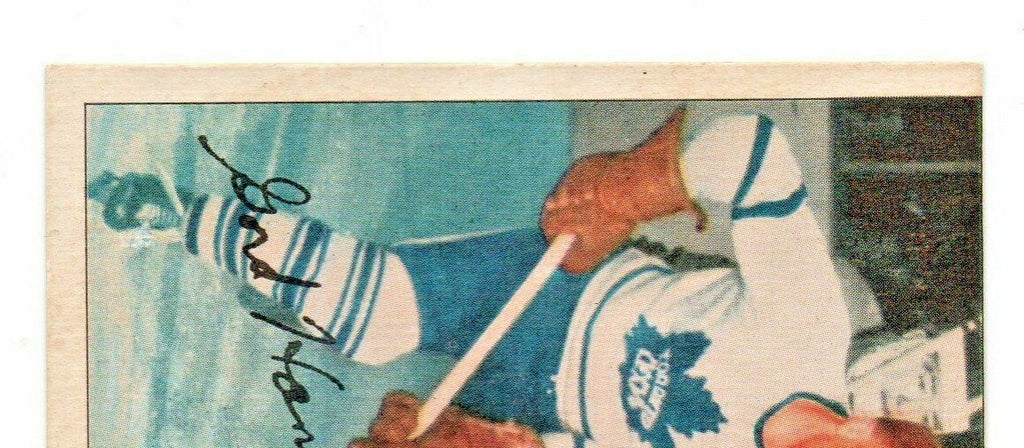 1954-55 PARKHURST #27 GORDIE HANNIGAN - Toronto Maple Leafs --  EX-EX+