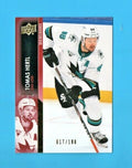 2021-22 UD Series 1 Base Exclusives #149 Tomas Hertl 017/100 - San Jose Sharks