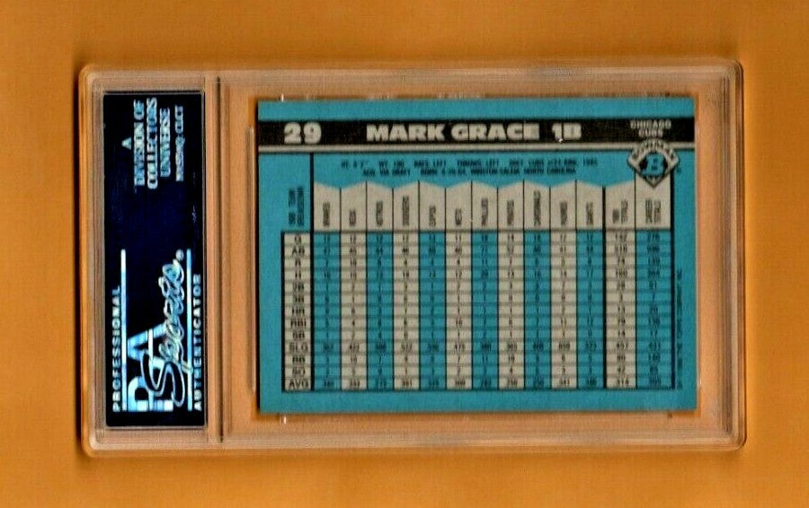 1990 Bowman Baseball  #29  -  MARK GRACE -  PSA   GEM MT 10 Chicago Cubs - POP 5
