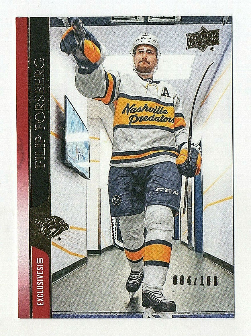 2020-21 Upper Deck Exclusives  Filip Forsberg French Back Error - Nashville