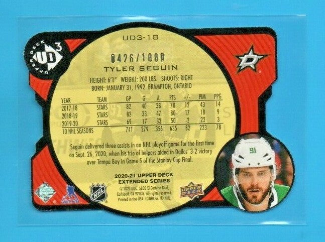  Tyler Seguin 2020-21 upper deck extended series UD3-18  - 0426/1000