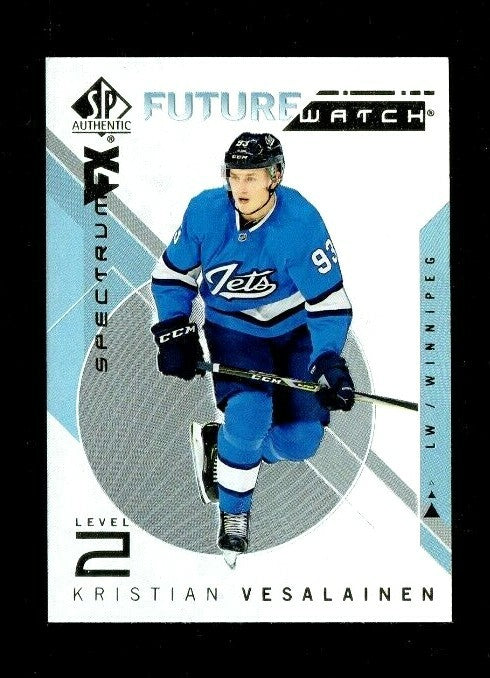 2018-19 SP AUTHENTIC FUTURE WATCH SPECTRUM UNSCRATCHED KRISTIAN VESALAINEN Jets