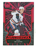 RYAN  McCLEOD 2020-21 UPPER DECK SERIES 2 FLUORESCENCE RED card F-27  OILERS