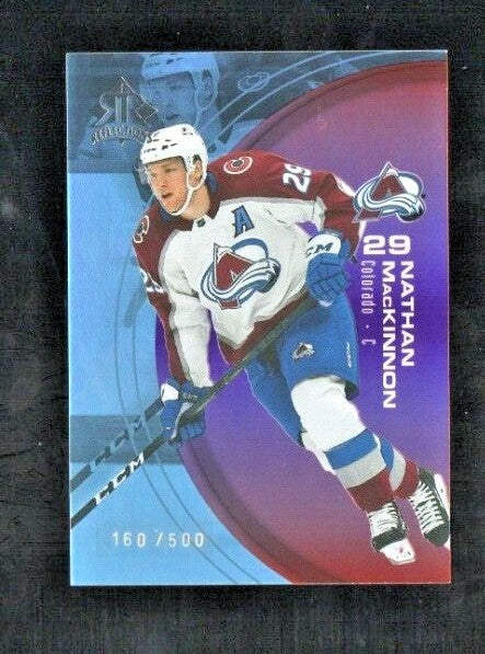  NATHAN MacKINNON 2021-22 UD Extended Triple Dimension RUBY Reflections 160/500