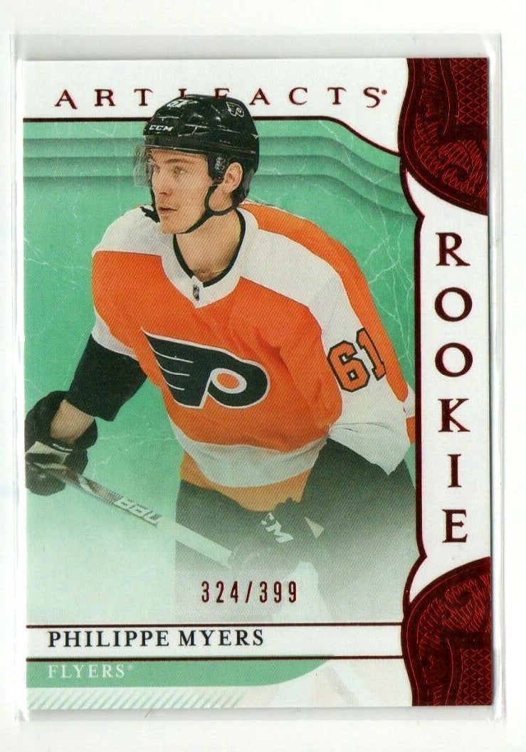 Philippe Myers 2019-20 Artifacts Red Ruby Rookie Rc 324/399 #163  - Philadelphia