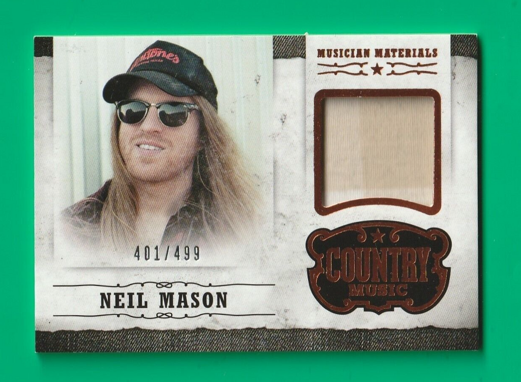 2014 Panini Country Music Musician Materials #MNM Neil Mason 401/499